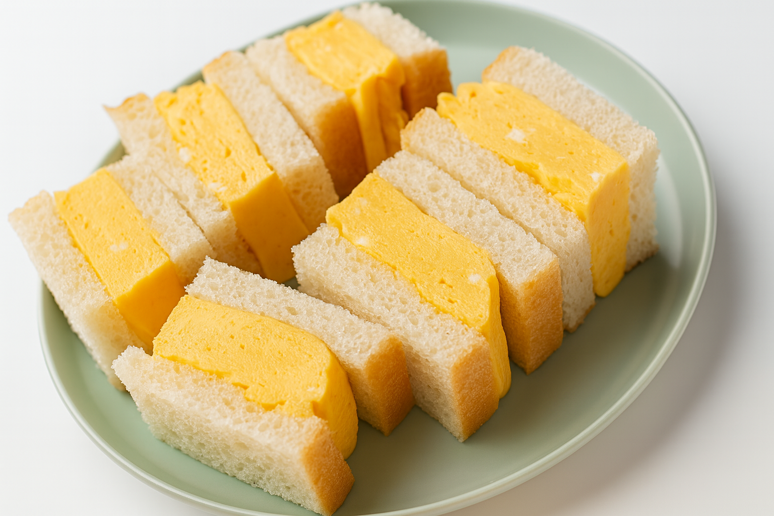 Tamago sando with thick omelette